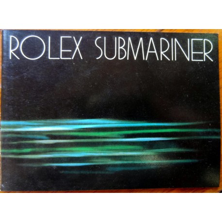 rolex submariner booklet