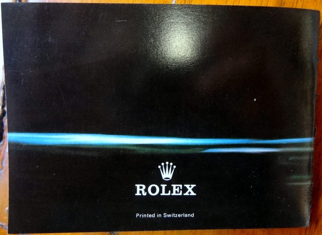Rolex Submariner Broschuere